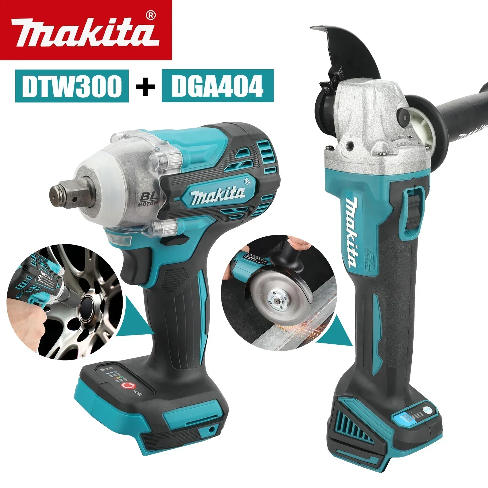 Set Peralatan Ganda Makita 18V - Makita Drill Dtw300 ulasan dan harga