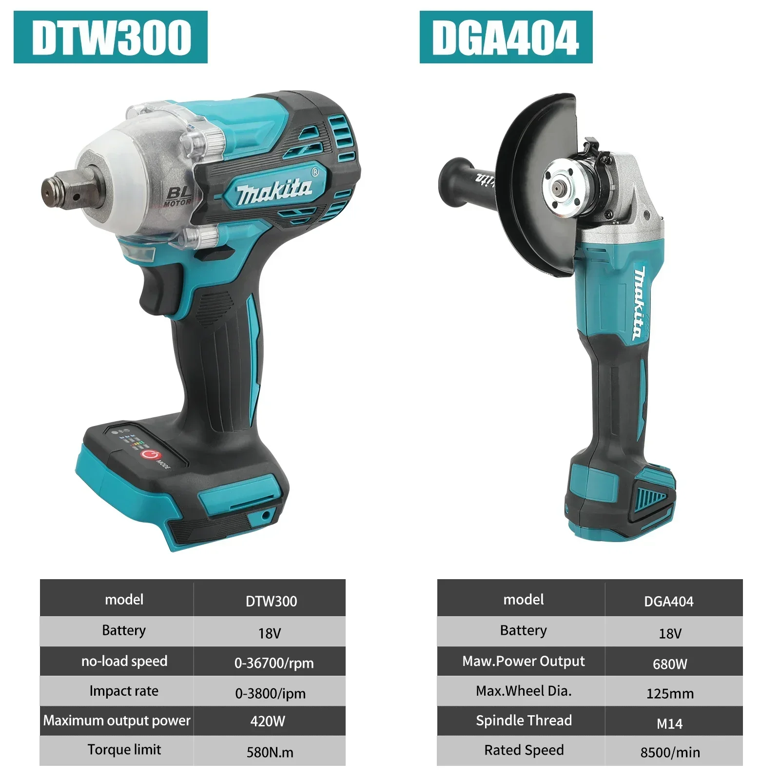 Set Peralatan Ganda Makita 18V - Makita Drill Dtw300 ulasan dan harga